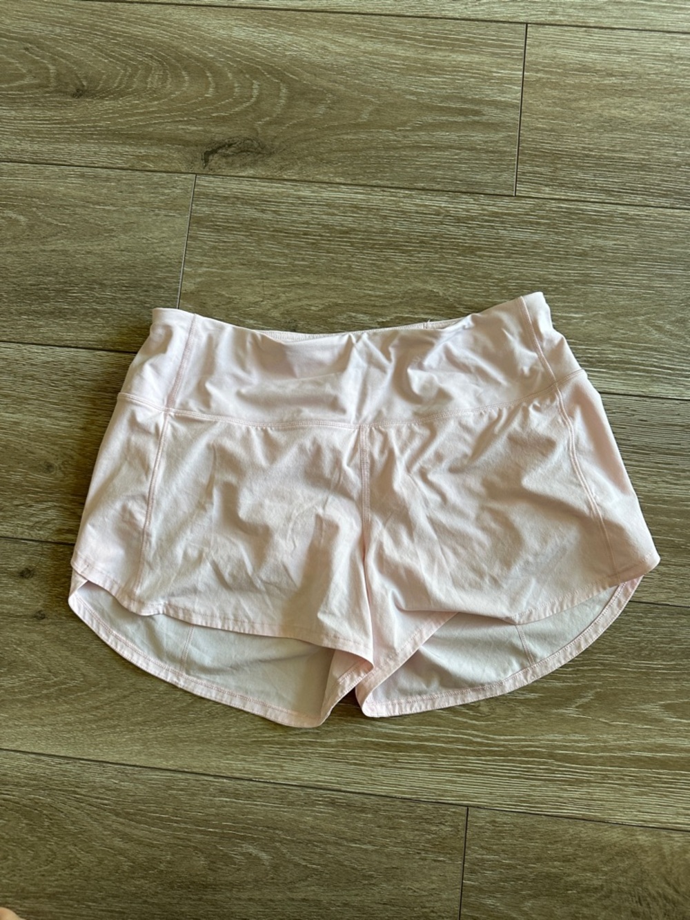lululemon athletica light pink Athletic Shorts with High Waist